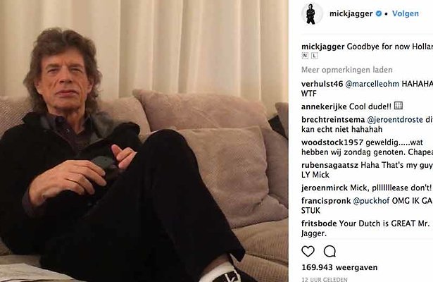 Videosnack: Mick Jagger zingt 'Heb je even voor mij?'