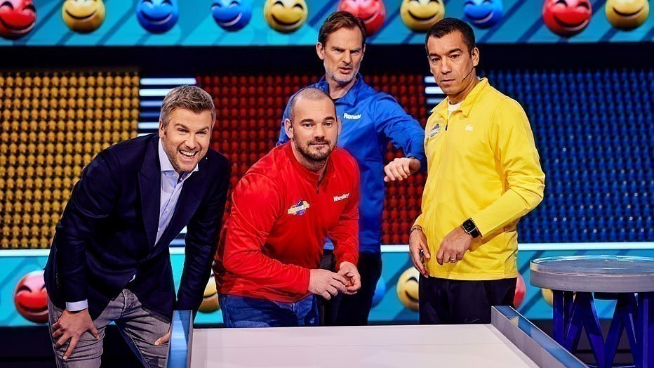 Winston, Wesley, Ronald en Giovanni in Marble Mania Winston, Wesley, Ronald en Giovanni in Marble Mania