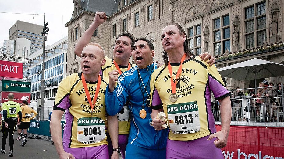 Marcel Hensema (links) in De Marathon
