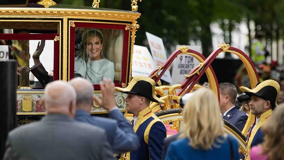 Máxima in de Glazen Koets tijdens Prinsjesdag 2024