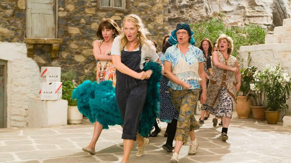 Meryl Streep en medeacteurs Mamma Mia!