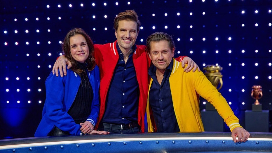 Marly van der Velden, Bas Muijs en Ferri Somogyi in Marble Mania Marly van der Velden, Bas Muijs en Ferri Somogyi in Marble Mania