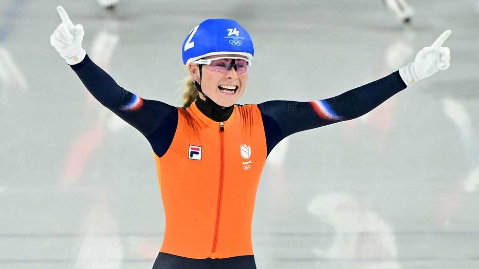 Marijke Groenewoud na de massastart