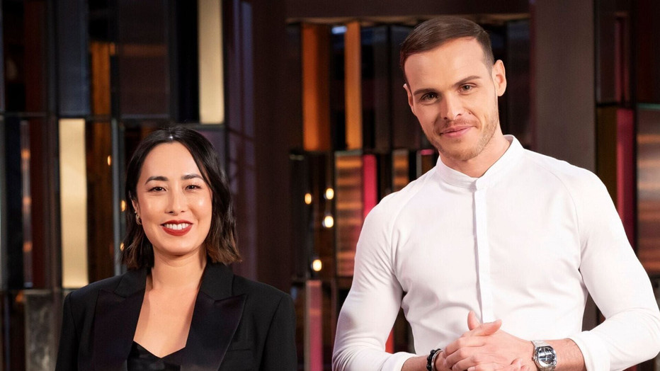Melissa Leong &  Amaury Guichon in MasterChef Australië: Dessert Masters