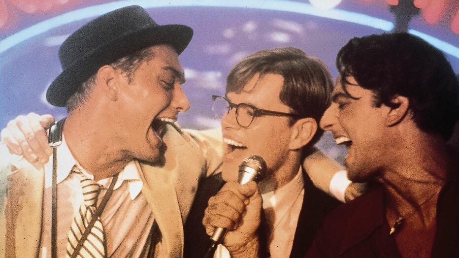 Jude Law en Matt Damon in The Talented Mr. Ripley Jude Law en Matt Damon in The Talented Mr. Ripley