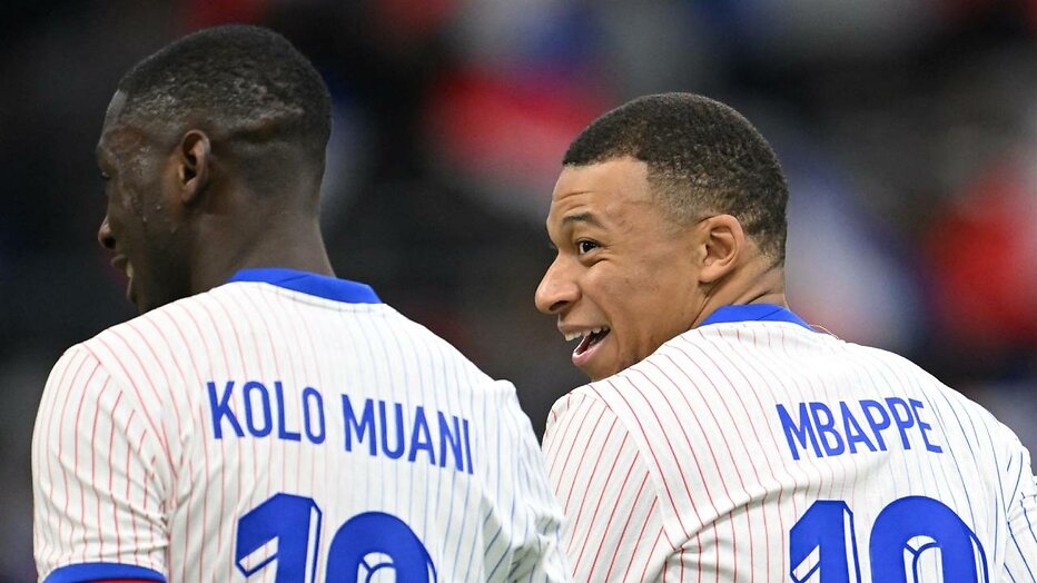 Randal Kolo Muani en Kylian Mbappé