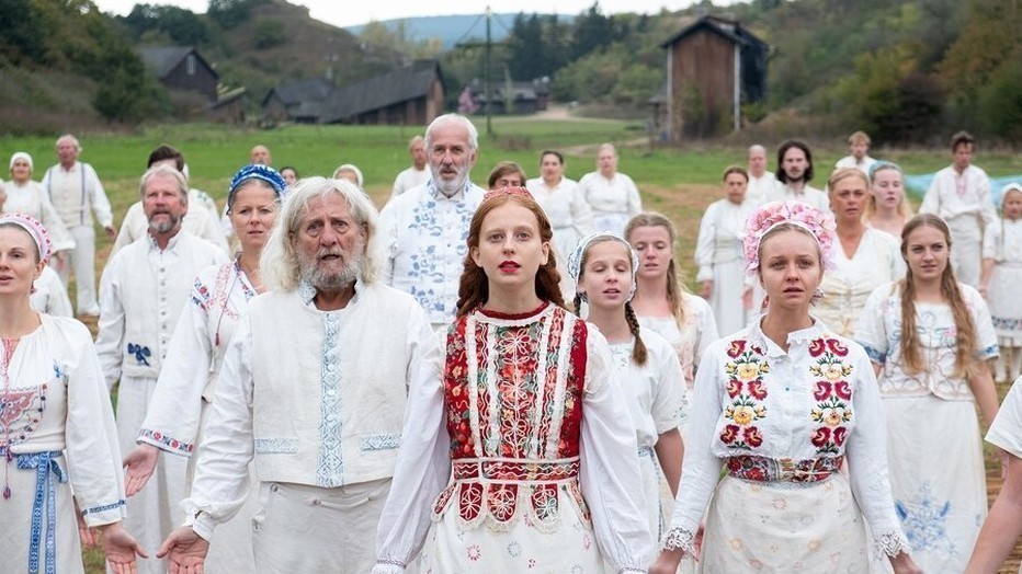 Mats Blomgren, Lars Väringer, Anna Åström en Isabelle Grill in Midsommar