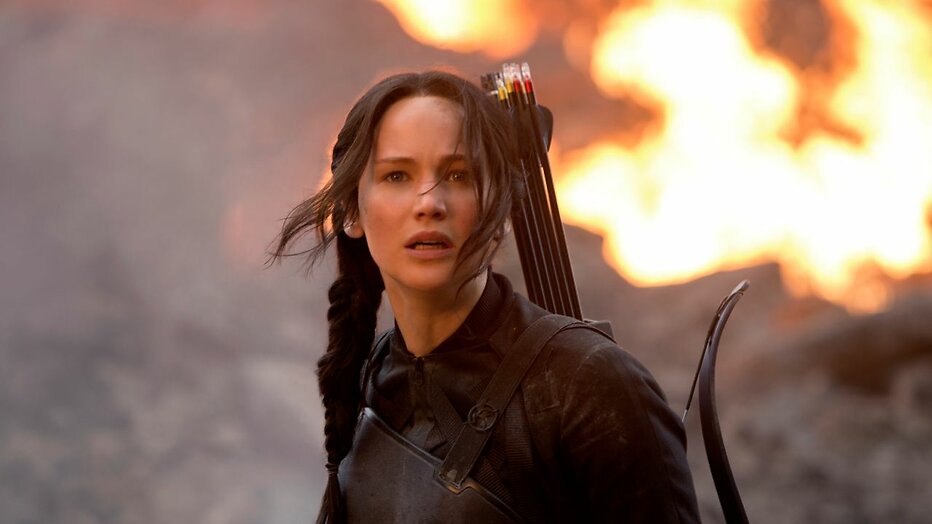 Jennifer Lawrence in The Hunger Games: Mockingjay - Part 1