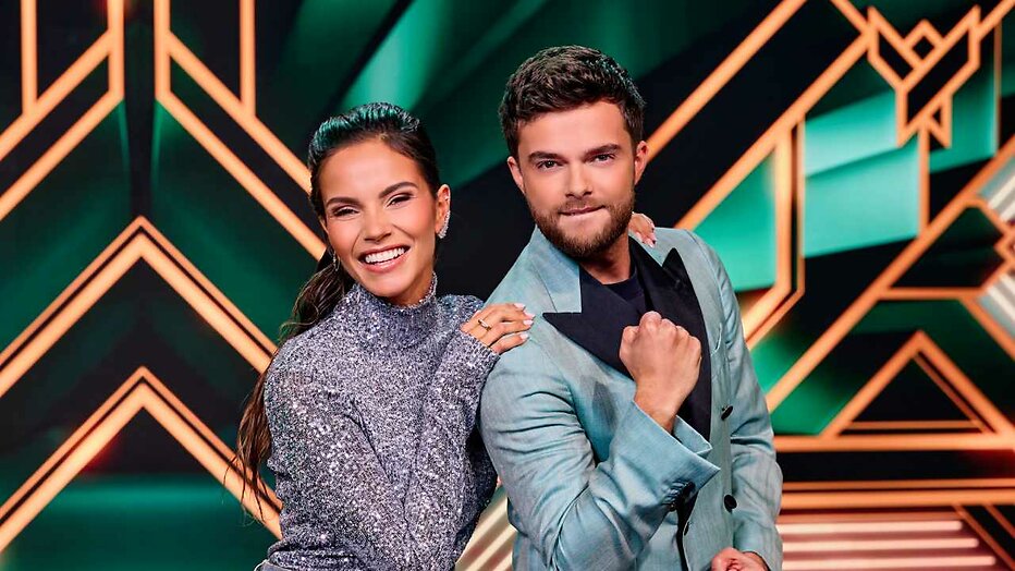 Monica Geuze en Buddy Vedder voor The Masked Singer