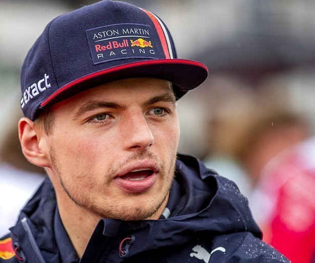 Max Verstappen in de GP Hongarije 