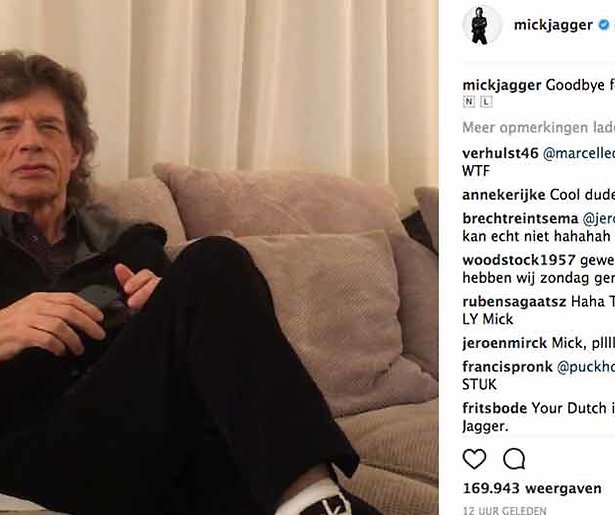 Videosnack: Mick Jagger zingt 'Heb je even voor mij?'