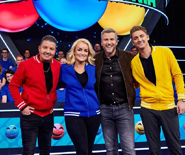 Mart Hoogkamer, Samantha Steenwijk en Marco Schuitmaker laten hun behendigheid zien in Marble Mania