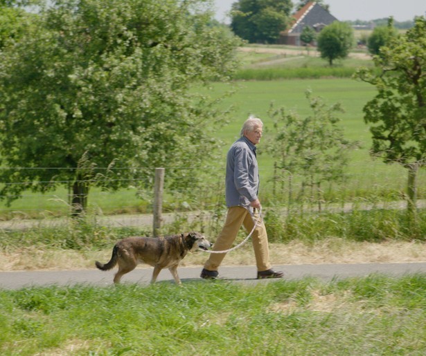 Frans Bromet omringt zich door honden in nieuwe serie Met Bromet naar Hondencursus