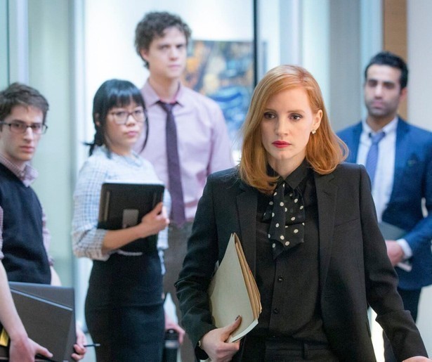 Jessica Chastain lobbyt er op los in Miss Sloane