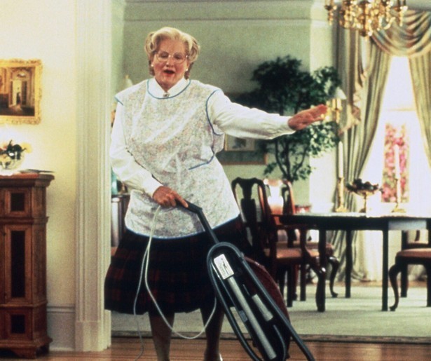 Robin Williams schittert in de komedieklassieker Mrs. Doubtfire