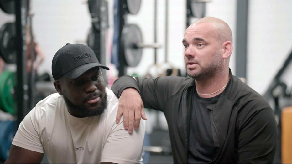 Royston Drenthe en Wesley Sneijder in Nog Eén Keer Fit.