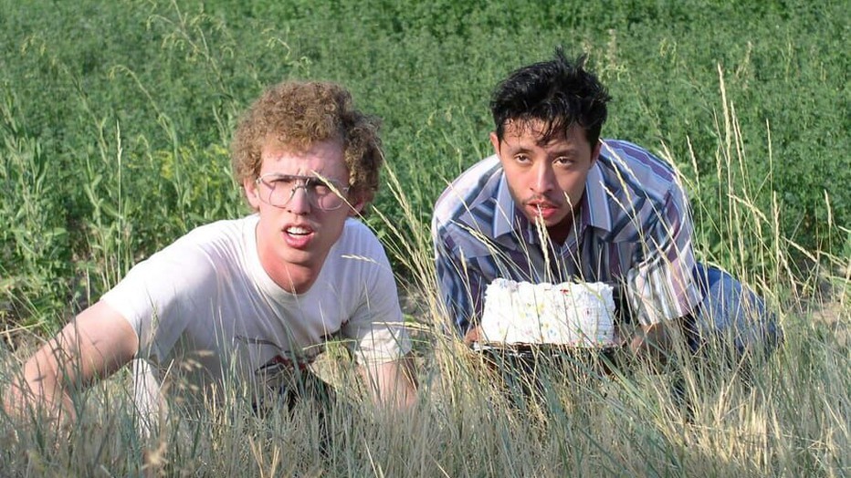 Jon Heder en Efren Ramirez in Napoleon Dynamite