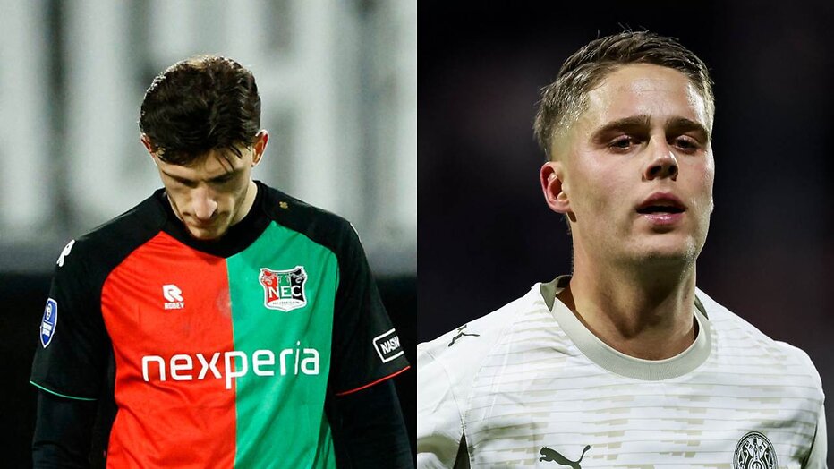 Ahmetcan Kaplan (N.E.C.) en Joey Veerman (PSV)