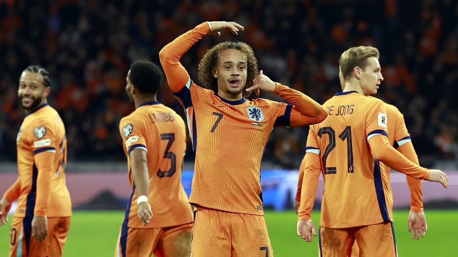 Depay, Timber, Simons en De Jong