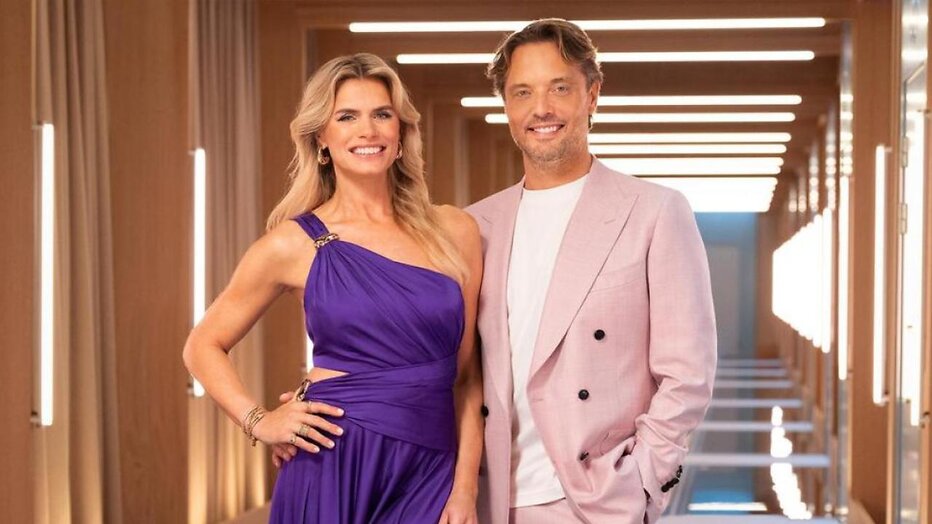 Nicolette van Dam en Bas Smit voor Love Is Blind NL