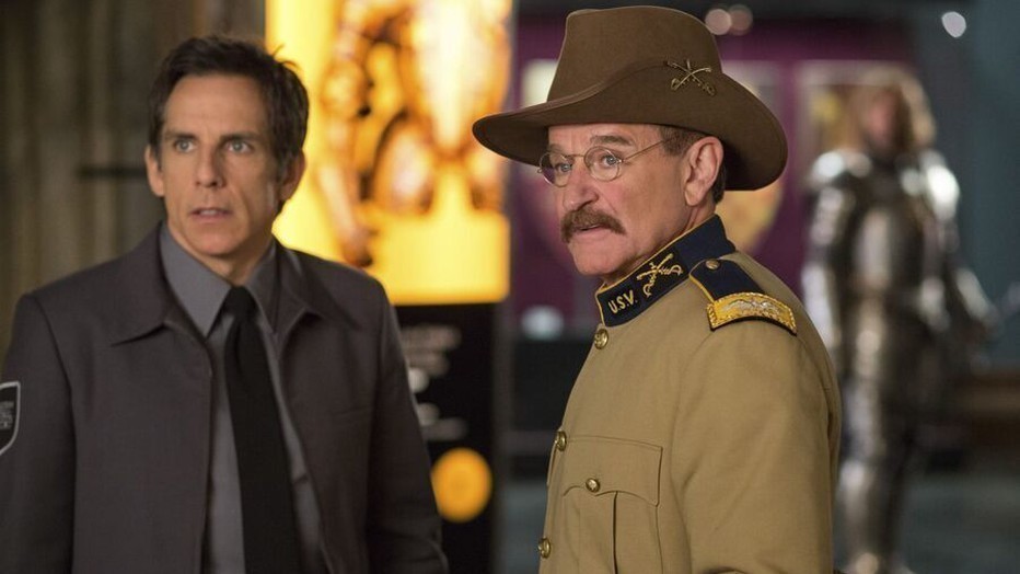 Ben Stiller en Robin Williams in Night at the Museum: Secret of the Tomb