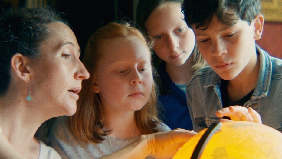 Harriet en enkele van de kleinkinderen Impey