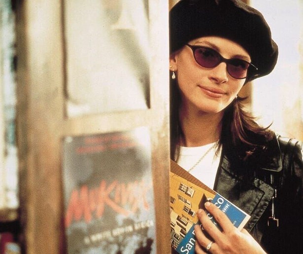 Hugh Grant is op slag verliefd op de beroemde Julia Roberts in Notting Hill