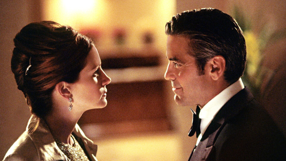 Julia Roberts en George Clooney in Ocean's Eleven