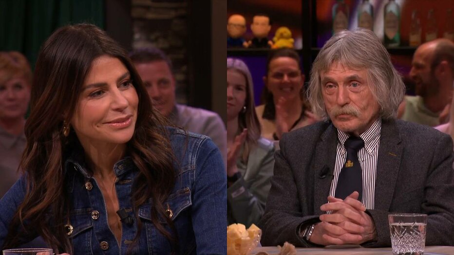 Olcay Gulsen en Johan Derksen Olcay Gulsen en Johan Derksen