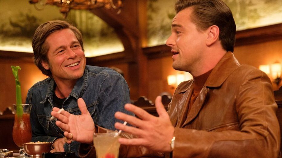 Leonardo DiCaprio en Brad Pitt in Once Upon a Time in ... Hollywood