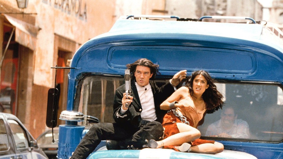 Antonio Banderas en Salma Hayek in Once Upon a Time in Mexico