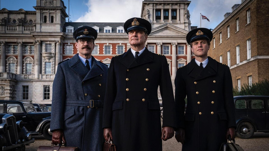 Matthew Macfayden, Colin Firth en Johnny Flynn in Operation Mincemeat