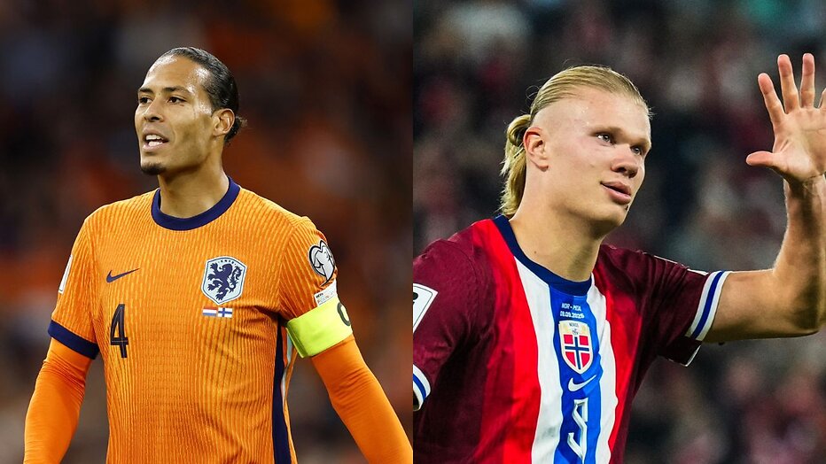 Virgil van Dijk en Erling Haaland