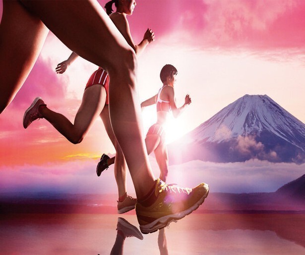 Horden lopen in Tokio