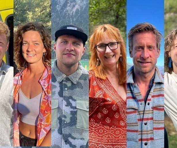 De deelnemers naderen hun eindbestemming in Onderweg naar Liefde