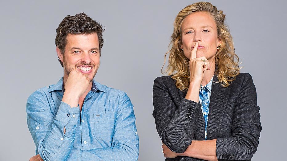 Filemon Wesselink en Sophie Hillbrand na elf jaar weer presentatieduo Filemon Wesselink en Sophie Hillbrand na elf jaar weer presentatieduo