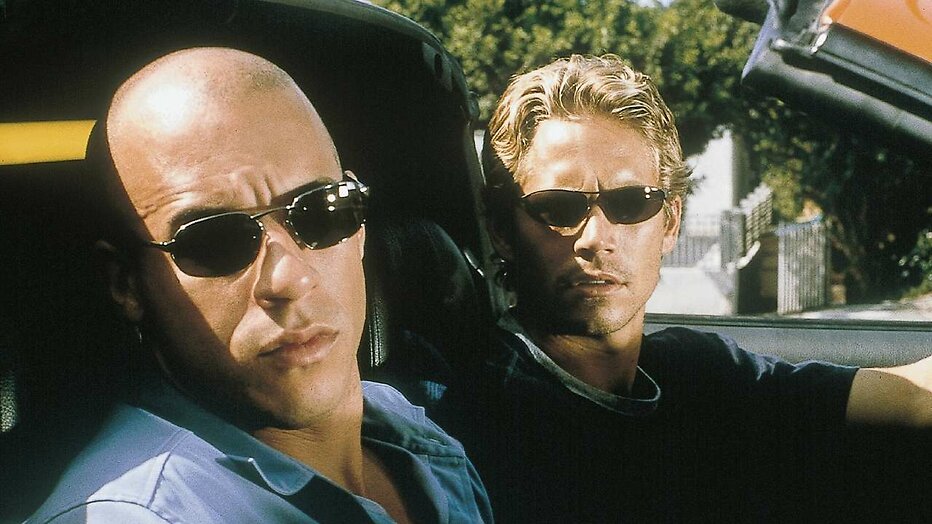 Vin Diesel en Paul Walker in The Fast and the Furious