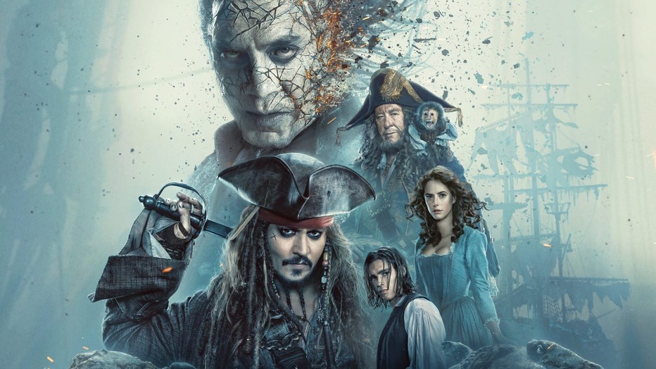 Johnny Depp en overige acteurs Pirates of the Caribbean: Salazar's Revenge