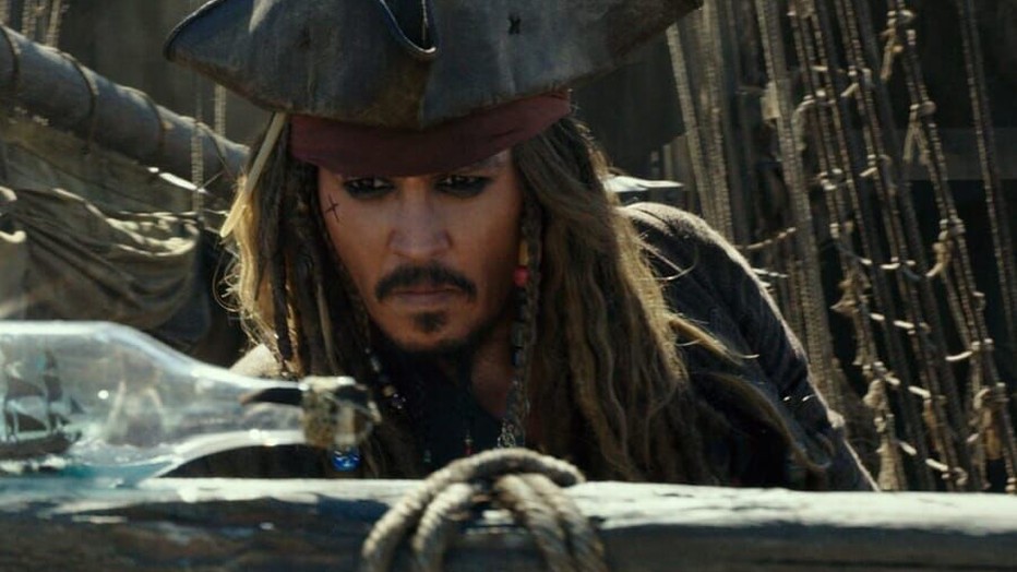Johnny Depp in Pirates of the Caribbean: Salazar's Revenge Johnny Depp in Pirates of the Caribbean: Salazar's Revenge