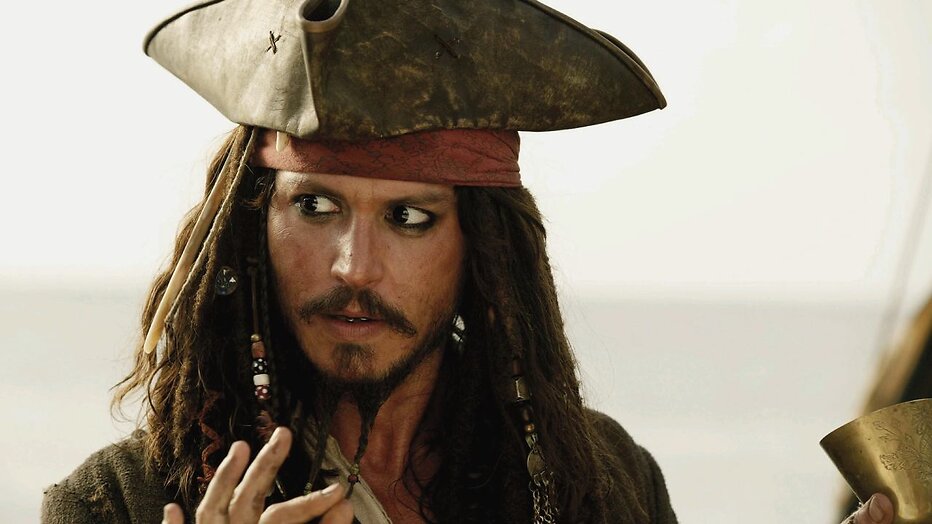 Johnny Depp in Pirates of the Caribbean
