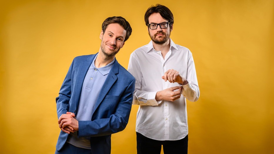 Roel Maalderink en Jos Maalderink voor Plakshot Roel Maalderink en Jos Maalderink voor Plakshot