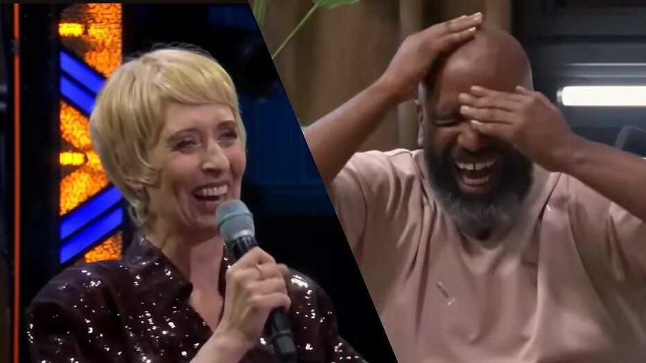 Plien van Bennekom en Willie Wartaal in LOL: Last One Laughing