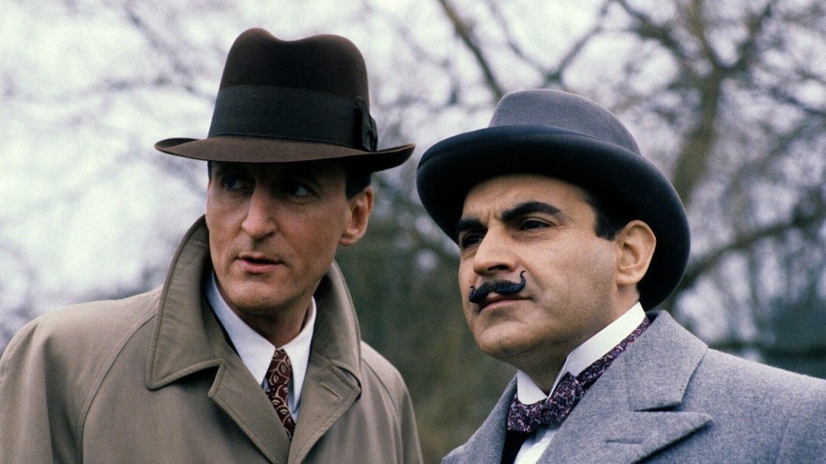 Hugh Fraser en David Suchet in Poirot