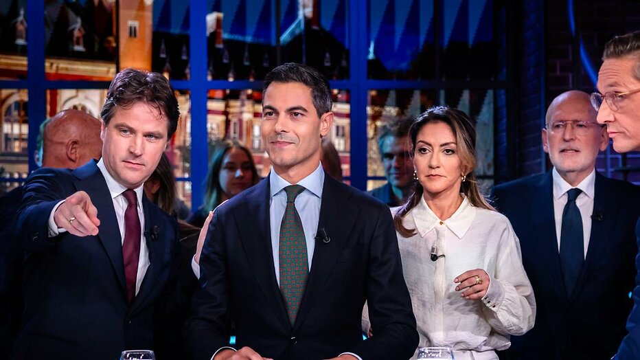 Fractievoorzitters van CDA, D66, VVD, GroenLinks-PvdA en JA21