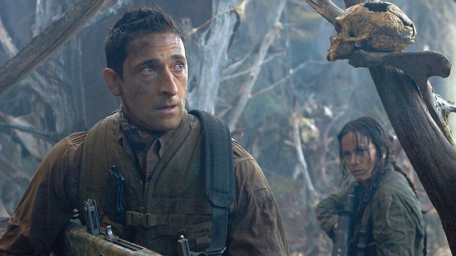Adrien Brody en Alice Braga in Predators Adrien Brody en Alice Braga in Predators