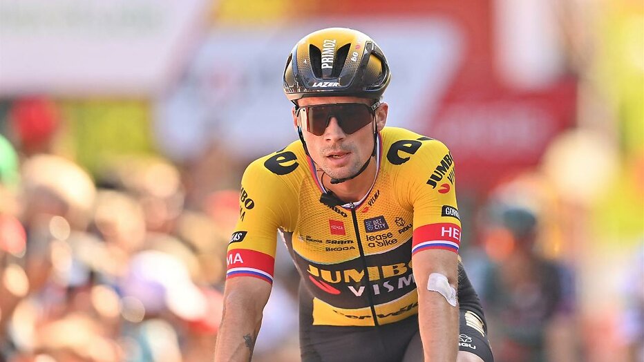 Primoz Roglic tijdens de Vuelta a España 2023