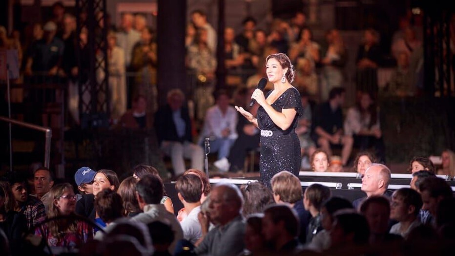 Maria Fiselier tijdens Prinsengrachtconcert