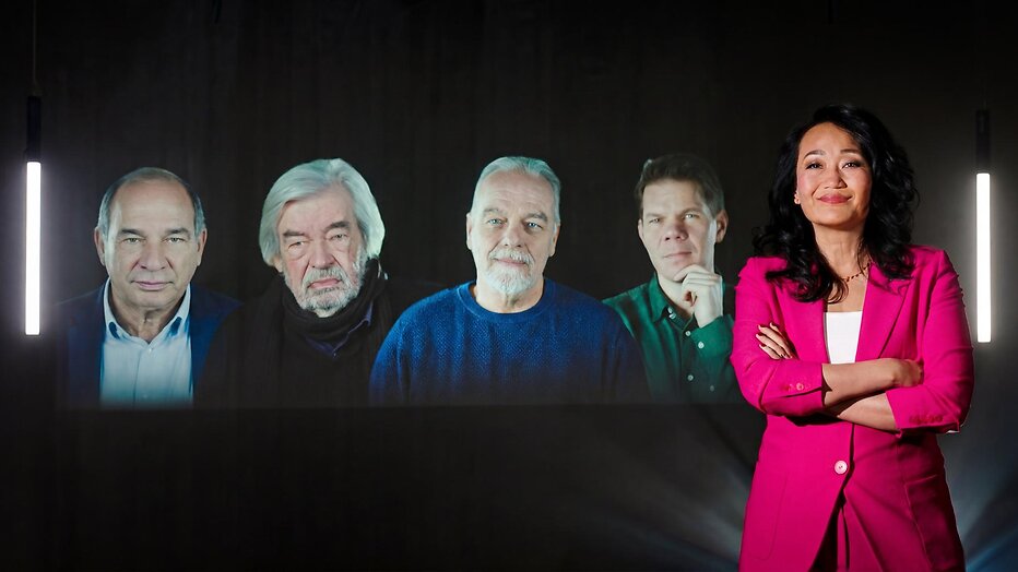 Maurice de Hond, Maarten van Rossem, Wierd Duk, Victor Vlam en Mischa Blok