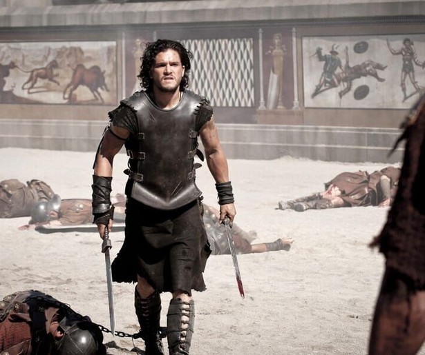 Kit Harington als Keltische gladiator in Pompeii