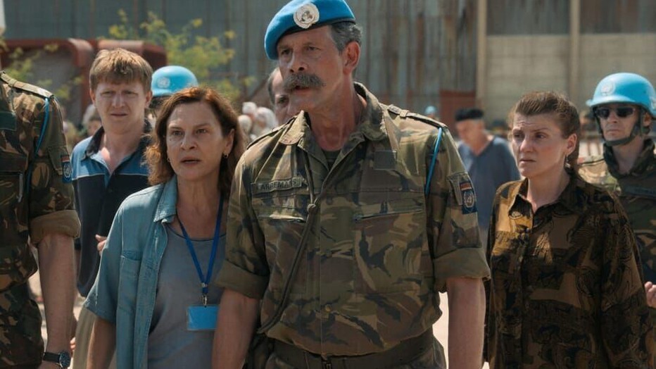 Jasna Djuricic als Aida Selmanagic, Johan Heldenbergh als Colonel Karremans in Quo Vadis, Adia